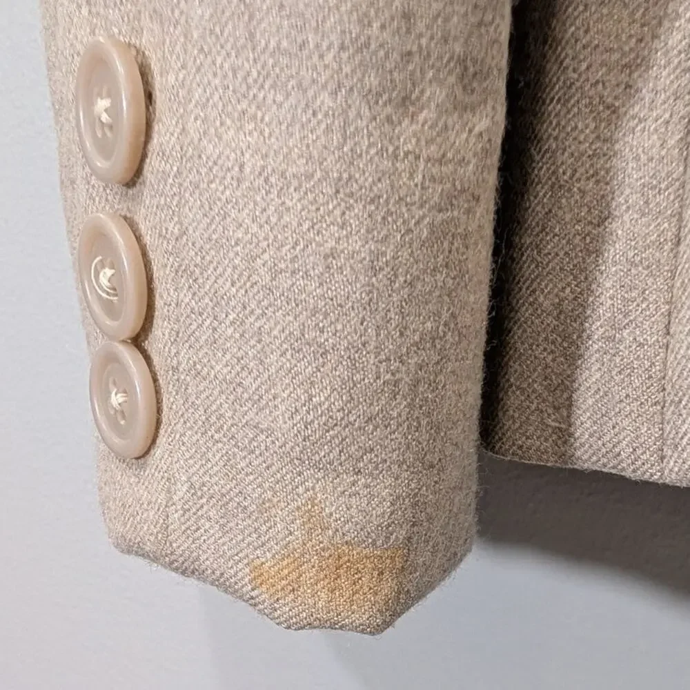 Hunters Run Wool Blazer Tailored Vintage Office Boss Minimalist Academia 9/10